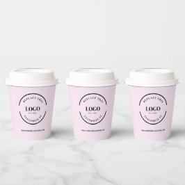 Vasos De Papel Logotipo de negocios simple Moderno profesional Ro