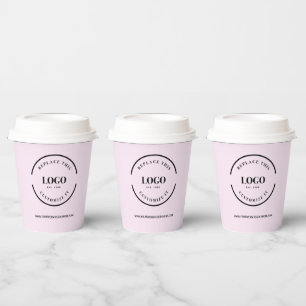 Vasos De Papel Logotipo de negocios simple Moderno profesional Ro