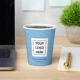 Vasos De Papel Logotipo de Personalizado Minimalista simple y pro