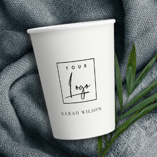 Vasos De Papel Logotipo de promoción de negocios para Personaliz