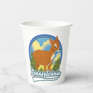 Vasos De Papel logotipo de viaje a Pensilvania