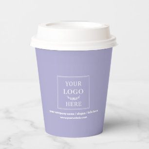 Vasos De Papel Logotipo Empresarial Promocional de Marca Presupue
