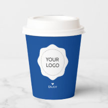 Logotipo empresarial simple de cobalto azul person