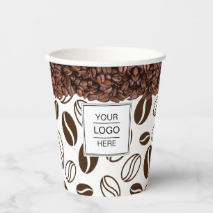 Vasos De Papel Logotipo personalizado Marca comercial Café Taller