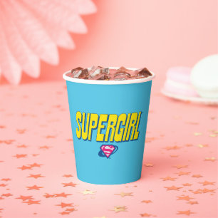 Vasos De Papel Logotipo Pop Supergirl