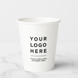 Vasos De Papel Logotipo profesional simple - Corporación