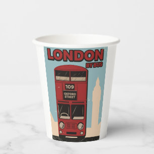 Vasos De Papel Londres En Autobús