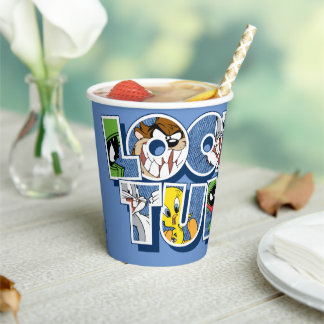 Vasos De Papel LOONEY TUNES™ Characters in Lettering