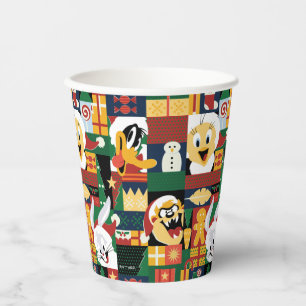 Vasos De Papel LOONEY TUNES™Patrón de bloques de vacaciones