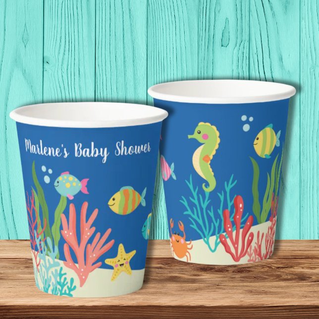 Vasos De Papel Los animales marinos se duchan gracias (Subido por el creador)