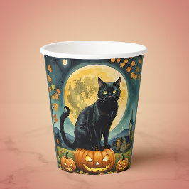 Vasos De Papel Los brillantes ojos de Halloween
