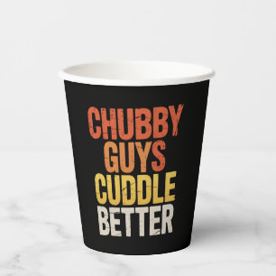 Vasos De Papel Los chicos regordetes abrazan mejor Orgullo LGBTQ 