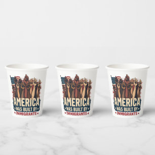 Vasos De Papel Los Estados Unidos fueron construidos por los inmi