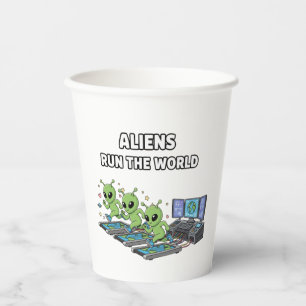 Vasos De Papel Los extraterrestres mandan en el mundo