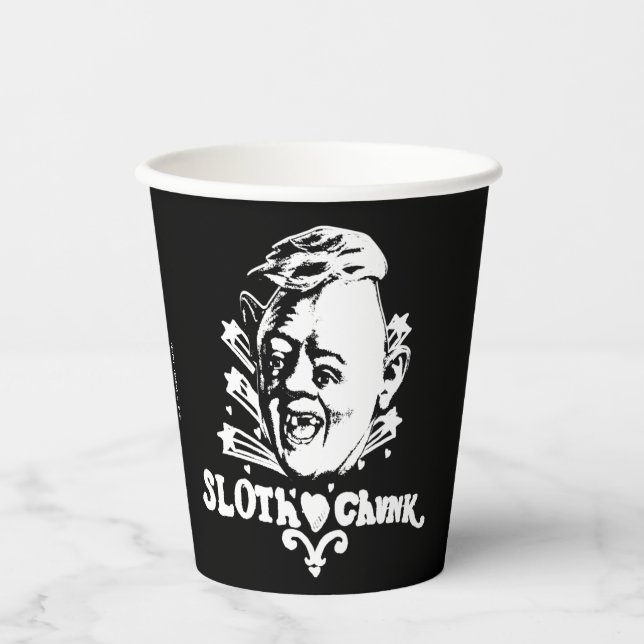 Vasos De Papel Los Goonies "Tronco del H Sloth" (Anverso)