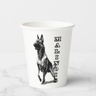 Vasos De Papel Los malinois belgas son lo mejor
