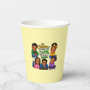 Vasos De Papel Los niños son una bendición