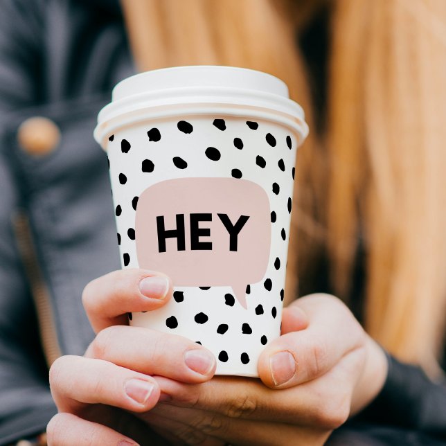 Vasos De Papel Los puntos negros y las burbujas modernos hablan r (Subido por el creador)