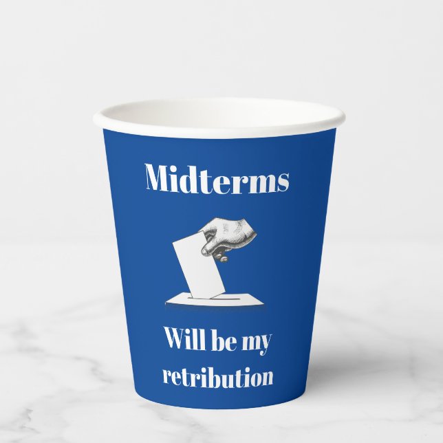 Vasos De Papel Los términos medios serán mi retribución (Anverso)