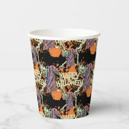 Vasos De Papel Los zombies espeluznantes espantaron la fiesta de 