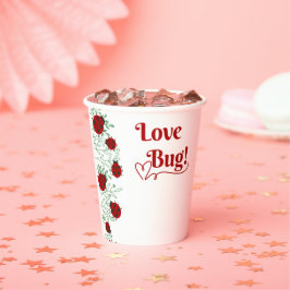 Vasos De Papel Love Bug Minimalista Baby Shower