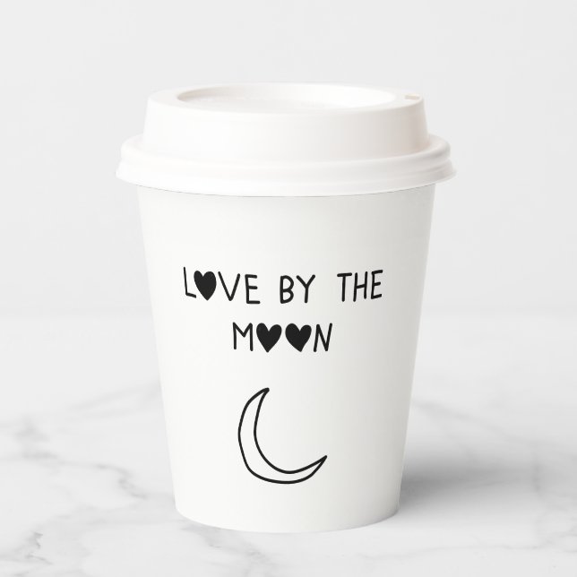 Vasos De Papel Love By the moon (Anverso)