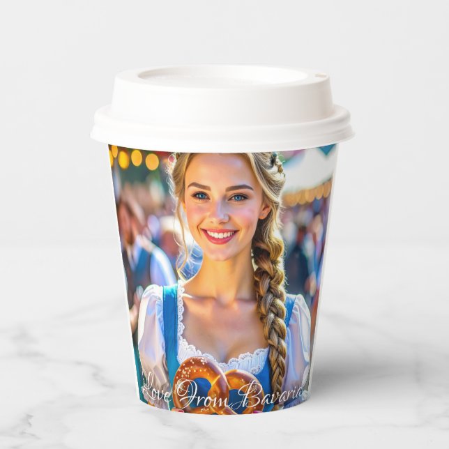 VASOS DE PAPEL LOVE FROM BAVARIA (Anverso)