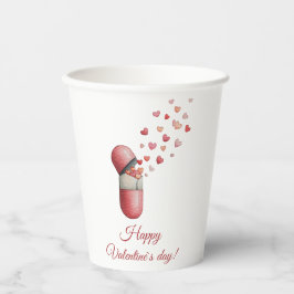 Vasos De Papel Love Medicine Valentine's Day Design