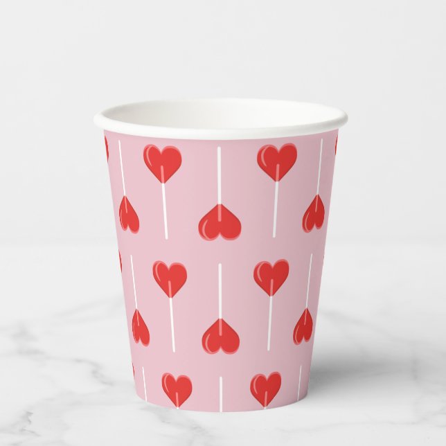 Vasos De Papel Love Suckers Red (Anverso)