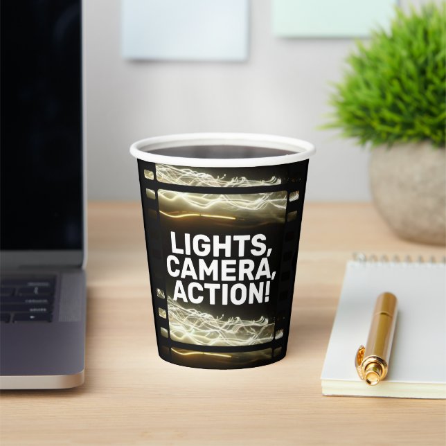 VASOS DE PAPEL ¡LUCES, CÁMARA, ACCIÓN! (in situ)