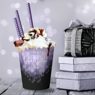 Vasos De Papel Luces en cascada Dulce 16 Violet ID790