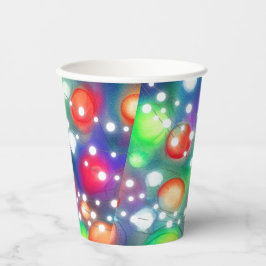 Vasos De Papel Luces navidades