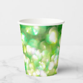 Vasos De Papel Luces verdes