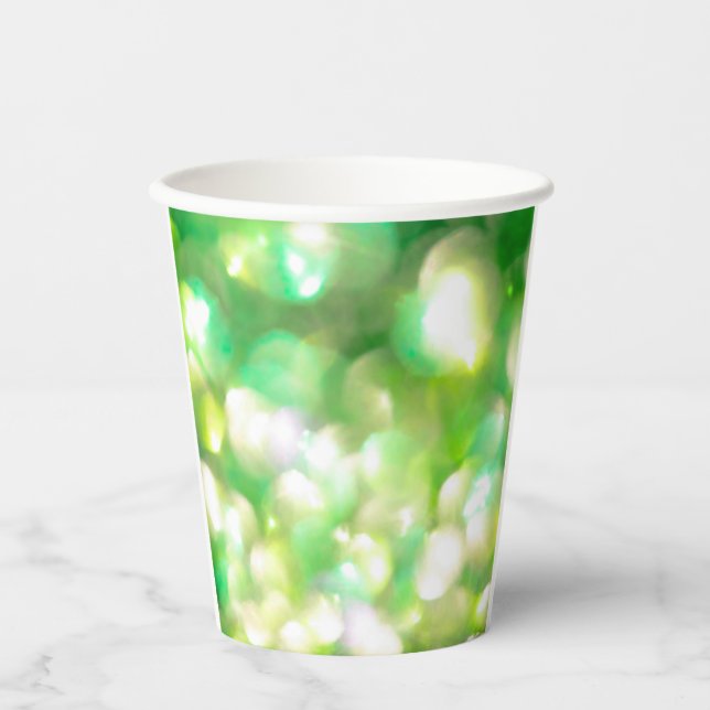 Vasos De Papel Luces verdes (Anverso)
