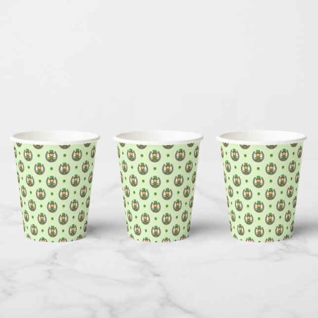 Vasos De Papel Lucky Green Vibes (Multi)