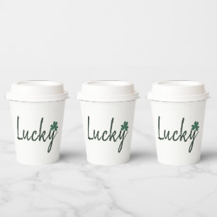 Vasos De Papel Lucky Irish Shamrock St Patricks Day     