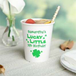 Vasos De Papel Lucky Little Birday