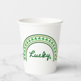 Vasos De Papel Lucky Shamrock