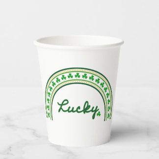 Vasos De Papel Lucky Shamrock