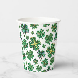 Vasos De Papel Lucky Shamrock p Clover St Patricks Day