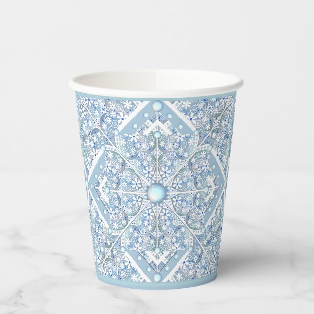 Vasos De Papel Lugar cerámico Azul claro (Izquierda)