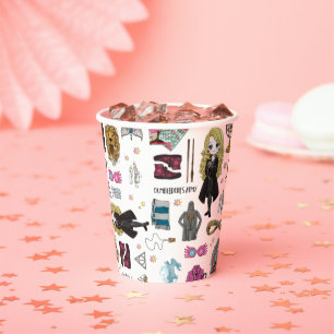 Vasos De Papel Luna Lovegood Mágica Acuarela
