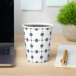 Vasos De Papel Lunares grises, Patrón de lunares, Lunares, puntea
