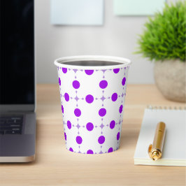 Vasos De Papel Lunares Morados, Patrón de Lunares, Lunares, Punte