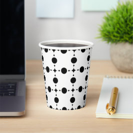 Vasos De Papel Lunares Negros, Patrón de Lunares, Lunares, Con Lu