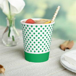Vasos De Papel Lunares Verdes