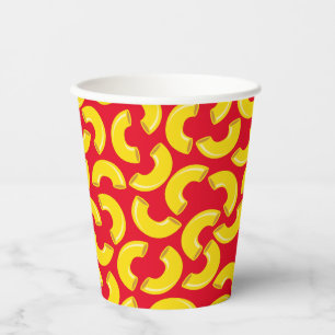 Vasos De Papel Mac y Cheese Kid Primer Fiesta de cumpleaños Maca