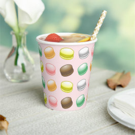 Vasos De Papel Macarons Fiesta Dulces 16