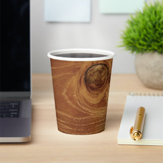 Vasos De Papel Madera de madera de teca rústica de madera textura