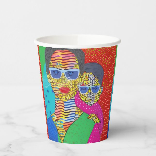 Vasos De Papel Madre e hijo (Izquierda)